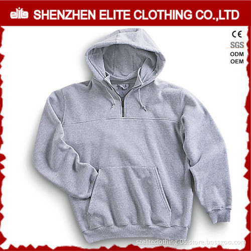 blank oversized custom graphic cotton fleece grey pullover hoodie